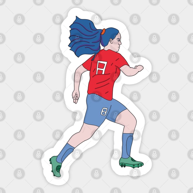 Running Soccer Player Football Sticker by DiegoCarvalho